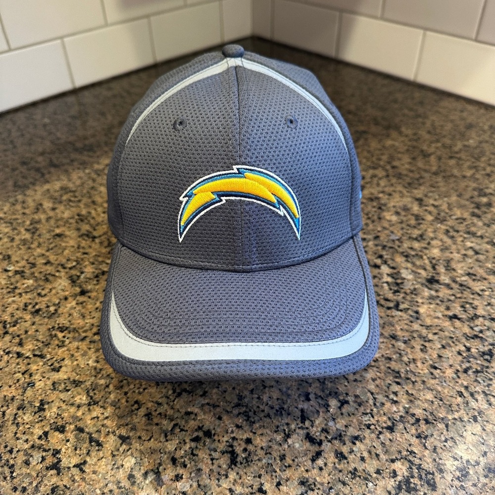 Los Angeles Chargers New Era 39THIRTY Men's M-L Stretch Fit Grey Hat NFL